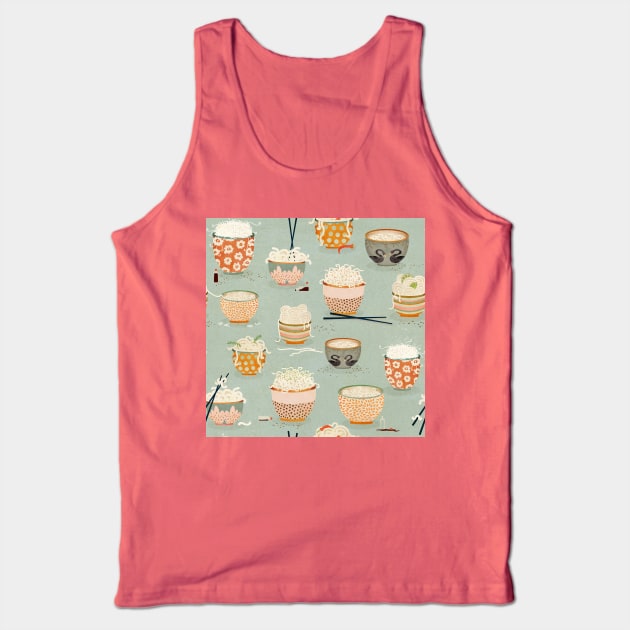 Oodles of noodles blue Tank Top by katherinequinnillustration